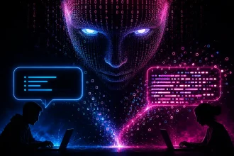 Dramatická digitálna tvár umelej inteligencie sleduje dva rozdielne typy promptov, jeden stručný a druhý dlhší s viacerými tokenmi.