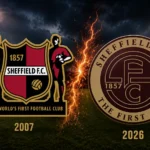 Staré vs nové logo Sheffieldu FC